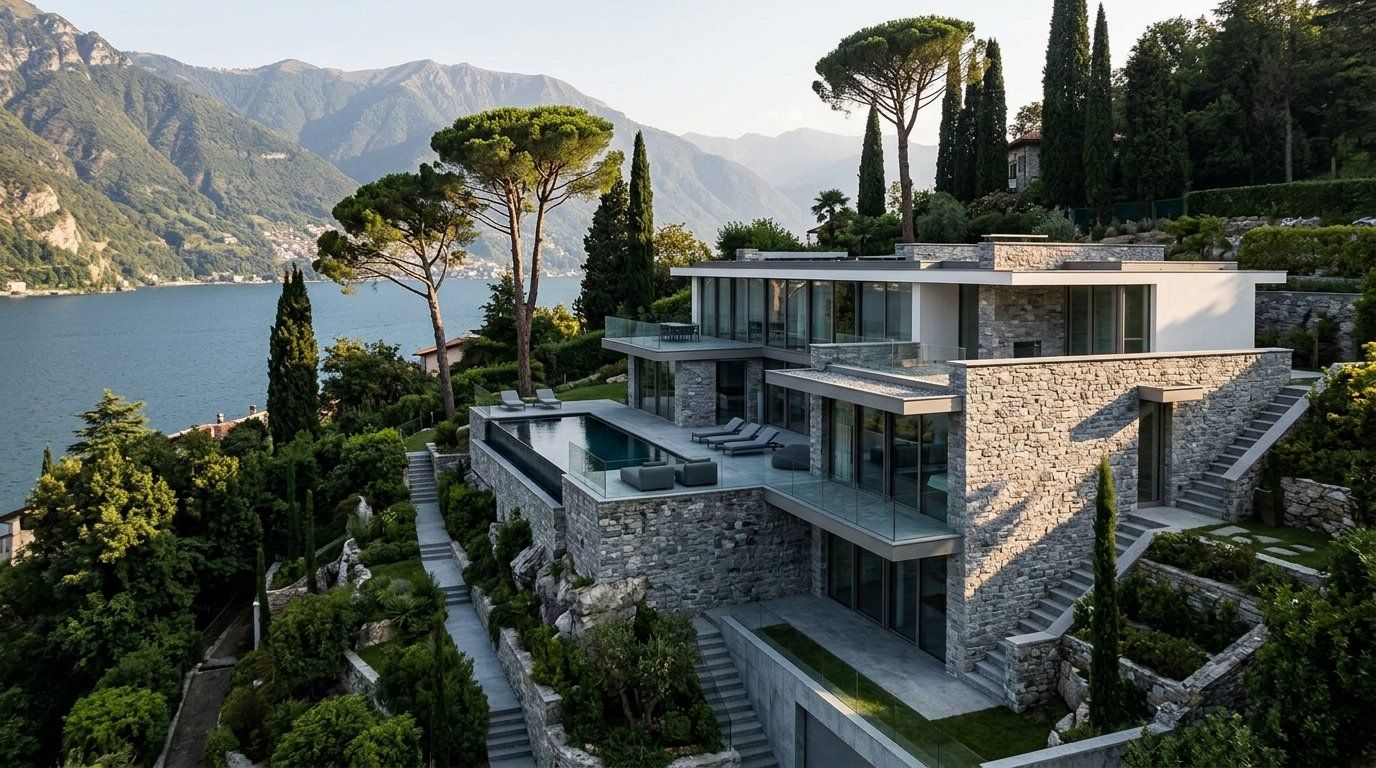 Casa Il Faro above Lake Como